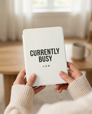 Currently Busy Sarcastic Kindle Case - Don't Disturb Reader Gift