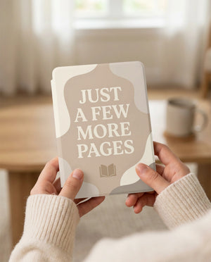 Just a Few More Pages Kindle Case — Cozy Gift for Book Lovers
