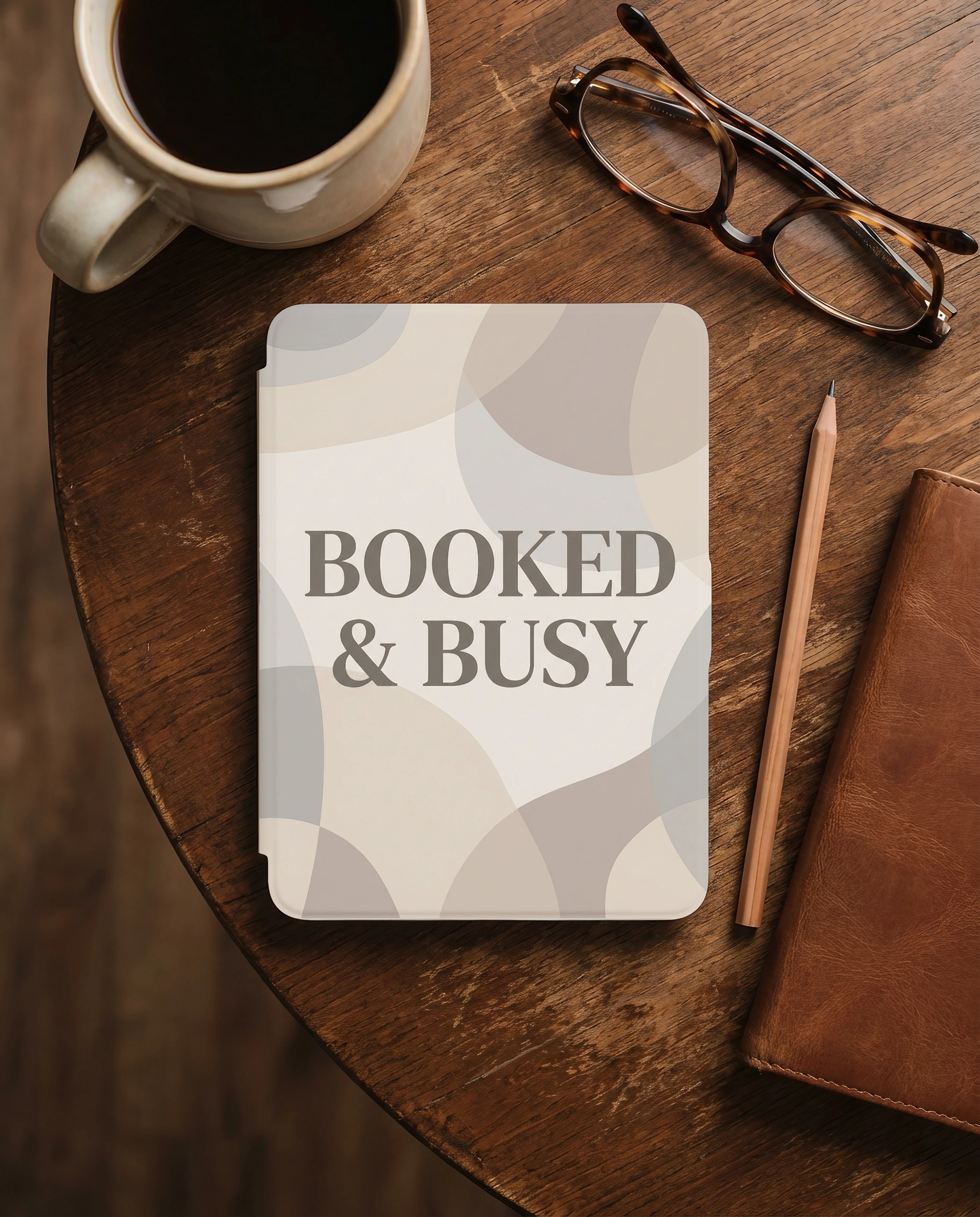 Booked & Busy Sarcastic Kindle Case - Book Lover Reader Gift
