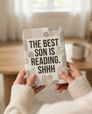 The Best Son Is Reading - Kindle Case - Book Lover Son Gift