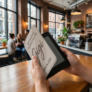 Personalized Gigi Kindle Paperwhite Case — Minimal Design with Grandkids Names