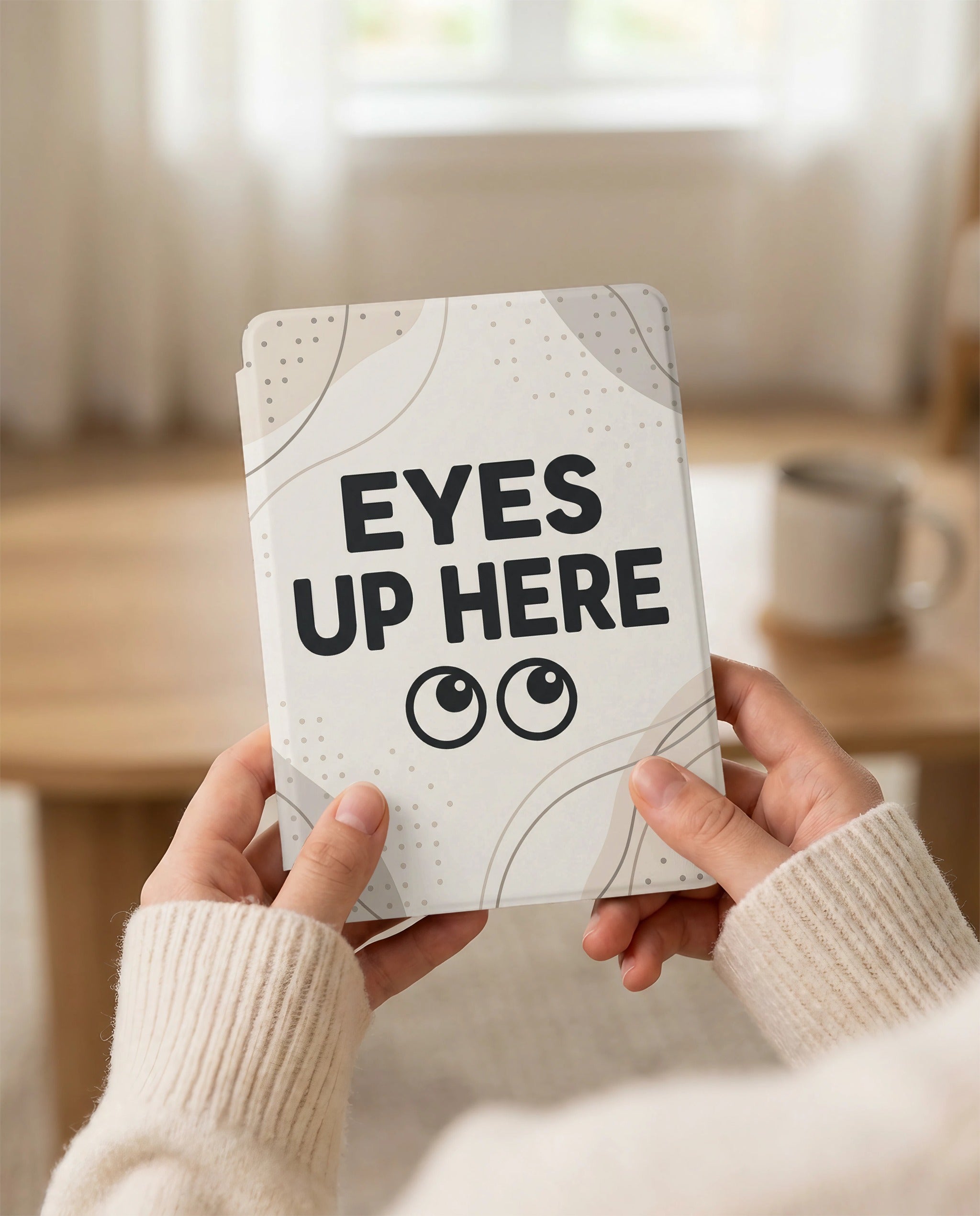 Eyes Up Here Kindle Colorsoft Case - Privacy Book Lover Gift