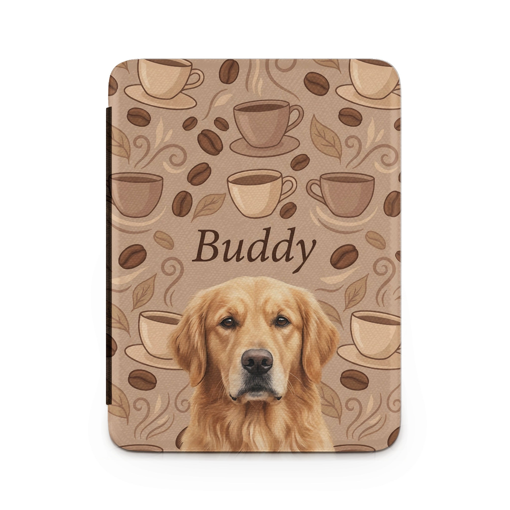 Personalized Coffee and Dogs Lovers Kindle Case