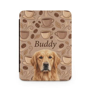 Personalized Coffee and Dogs Lovers Kindle Case