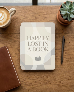 Happily Lost in a Book Kindle Case — Fits Paperwhite & Colorsoft — Bookworm Gift