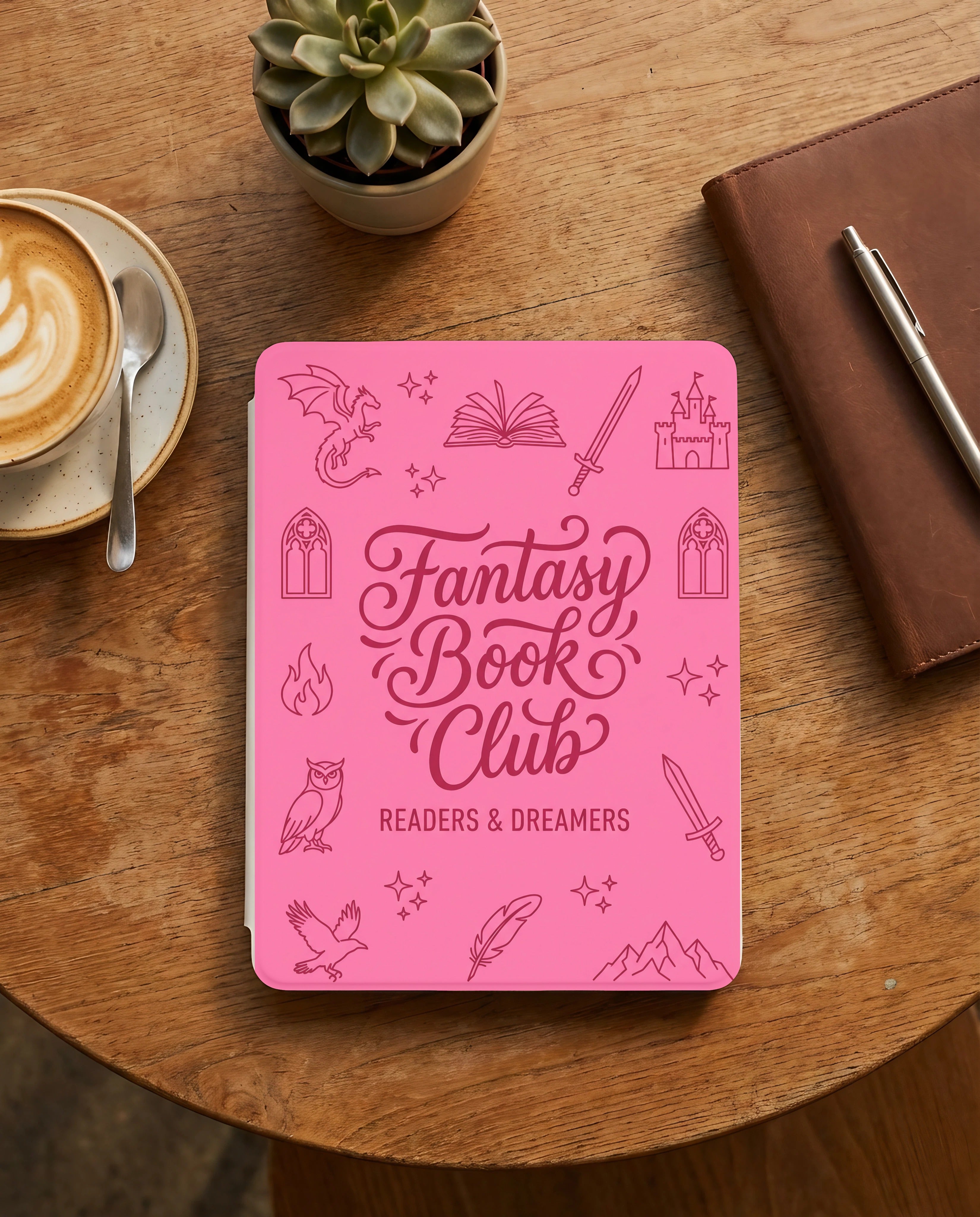 Fantasy Book Club Kindle Colorsoft Case — Readers & Dreamers Dragon Design