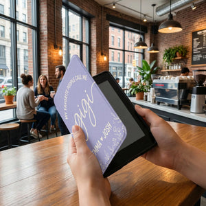 Personalized Gigi Kindle Paperwhite Case — Lavender Floral Grandkids Names Gift