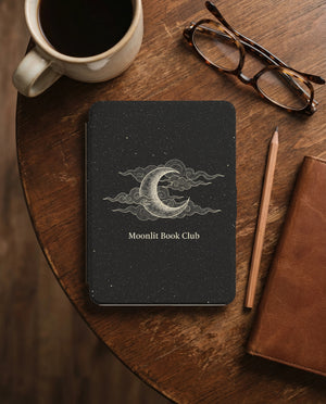 Moonlit Book Club Kindle Paperwhite Case — Minimalist Moon Emblem