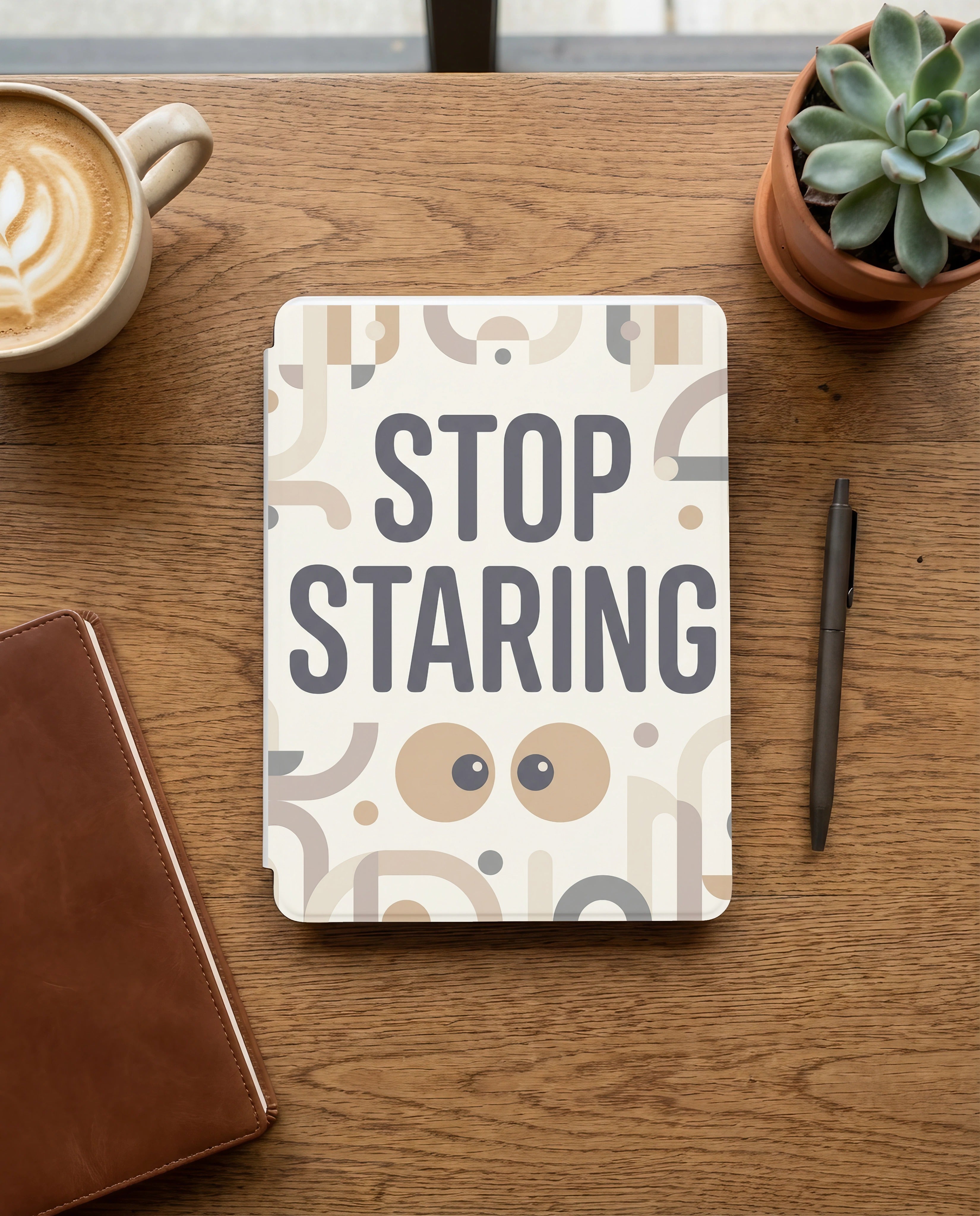 Stop Staring Kindle Case - Fits Paperwhite & Colorsoft - Reader Gift