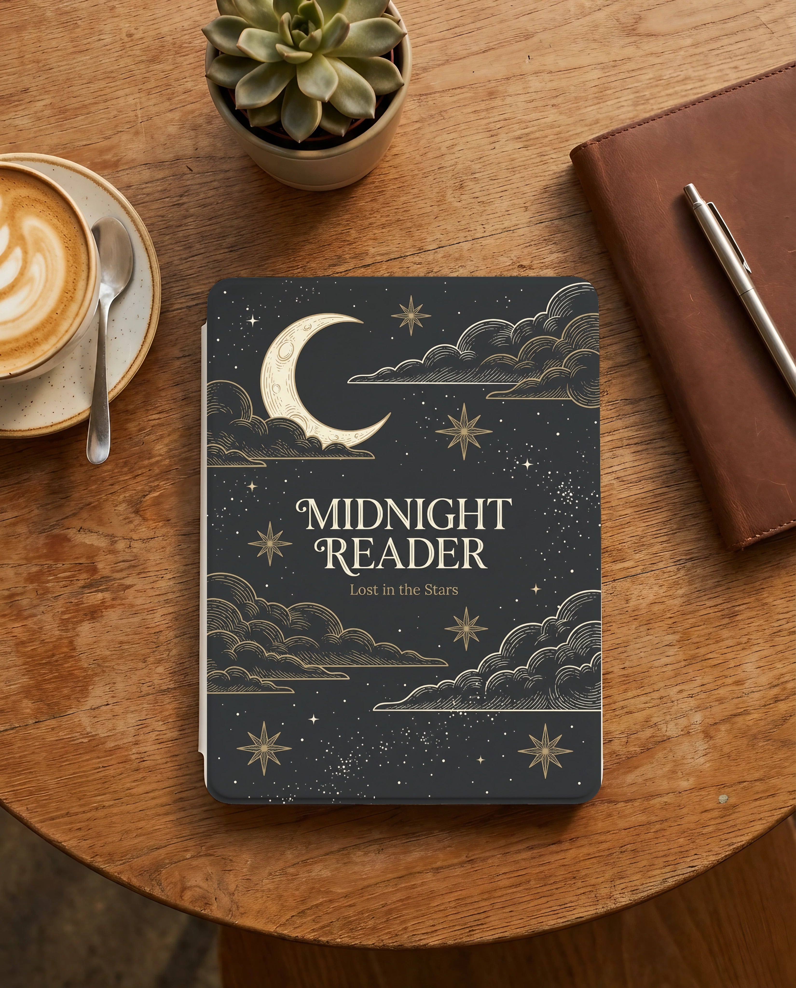 Midnight Reader Kindle Paperwhite Case — Lost in Stars Bold