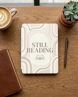 Still Reading Kindle Case — Fits Paperwhite & Colorsoft — Cozy Reader Gift