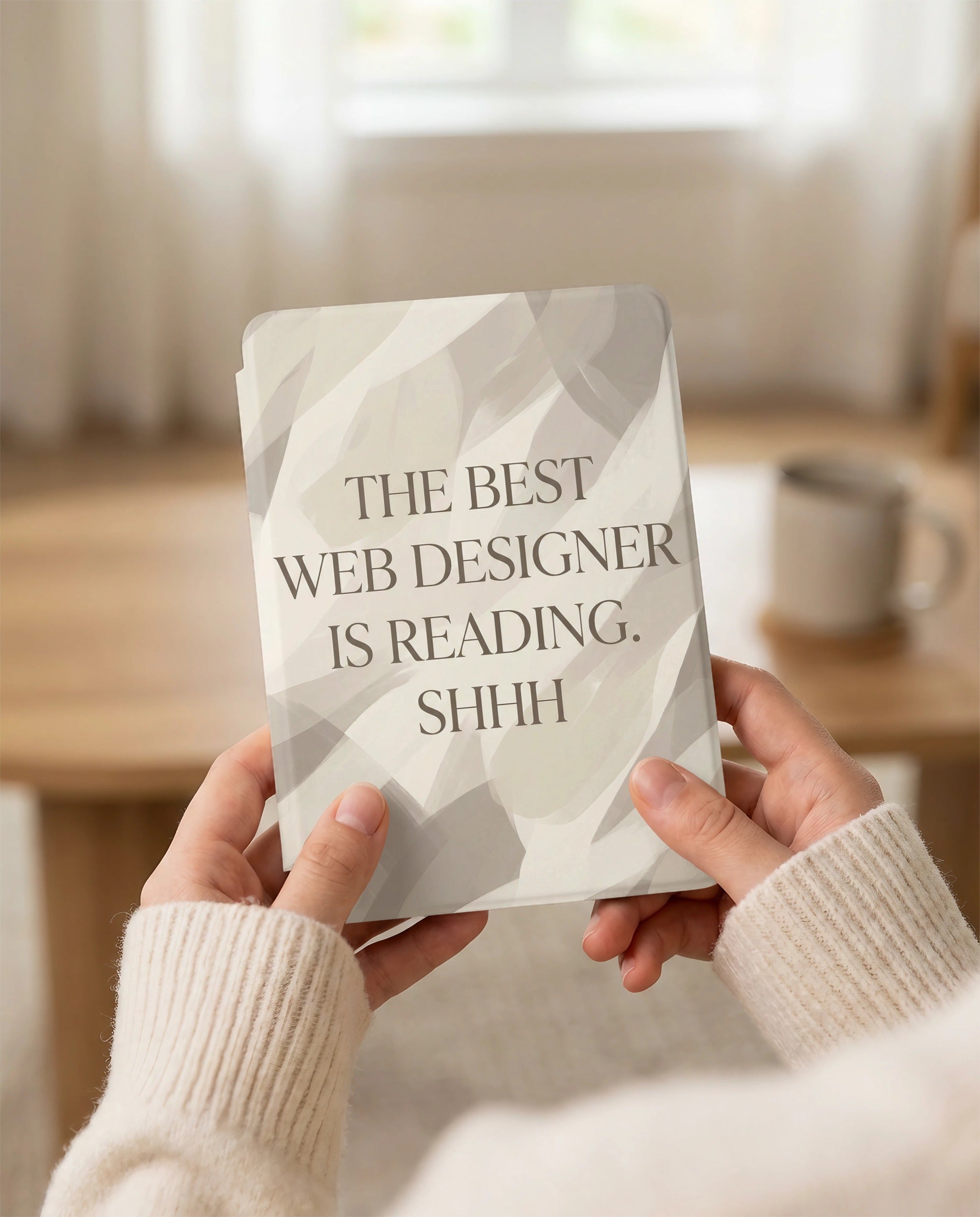 The Best Web Designer Is Reading Kindle Case - Fits Paperwhite & Colorsoft - Developer Gift