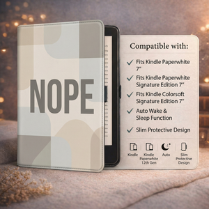 Minimal Sarcastic Kindle Case - Sarcastic Reader Gift