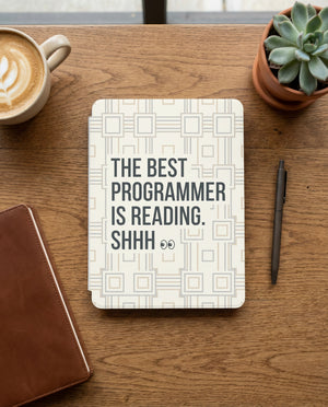 The Best Programmer Is Reading Sarcastic Kindle Case - Coder Gift
