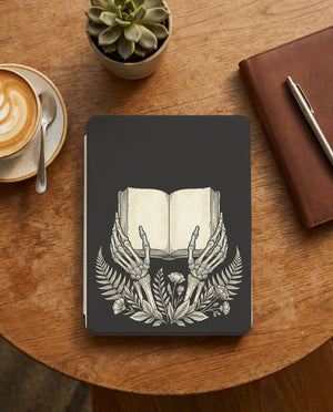 Disembodied Skeleton Hands Kindle Case — Gothic Book Lover Gift