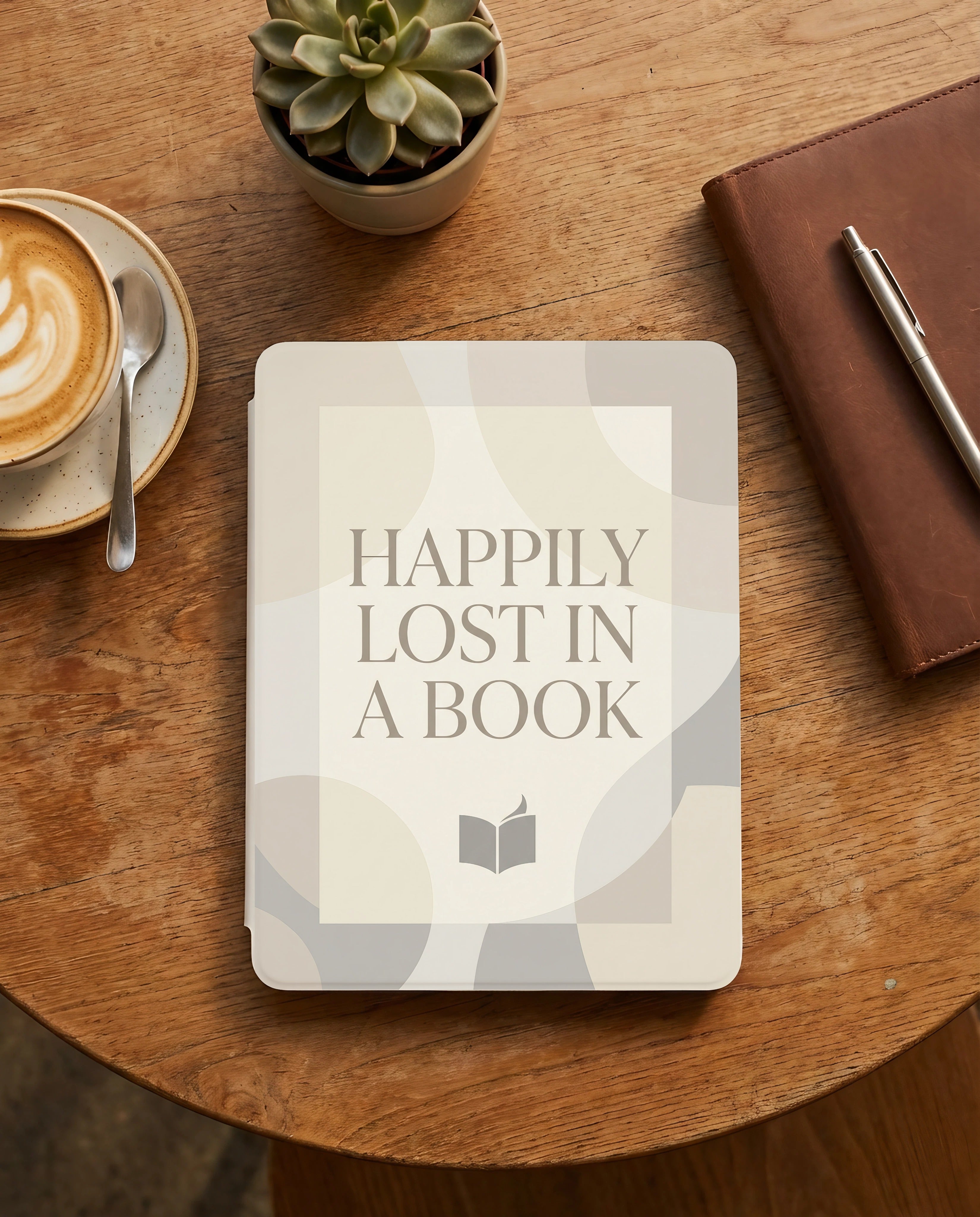 Happily Lost in a Book Kindle Case — Fits Paperwhite & Colorsoft — Bookworm Gift