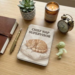 Chief Nap Supervisor Custom Cat Portrait —  12th Gen Kindle Case