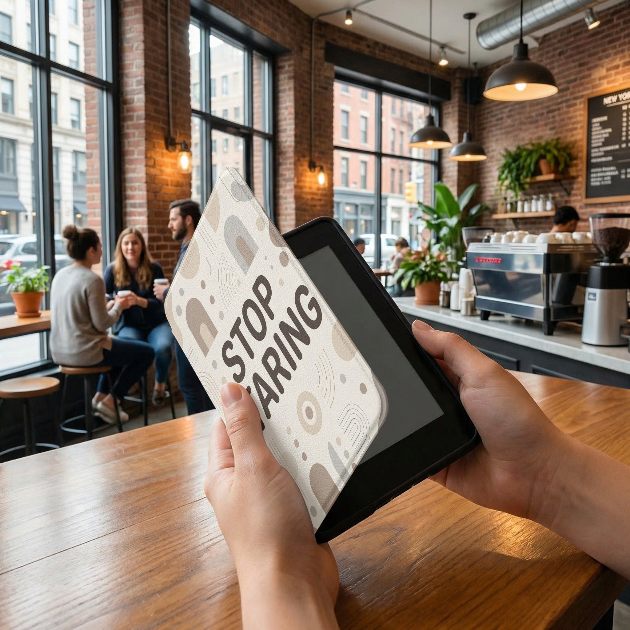 Stop Staring Kindle Colorsoft Case - Anti-Social Book Lover Gift