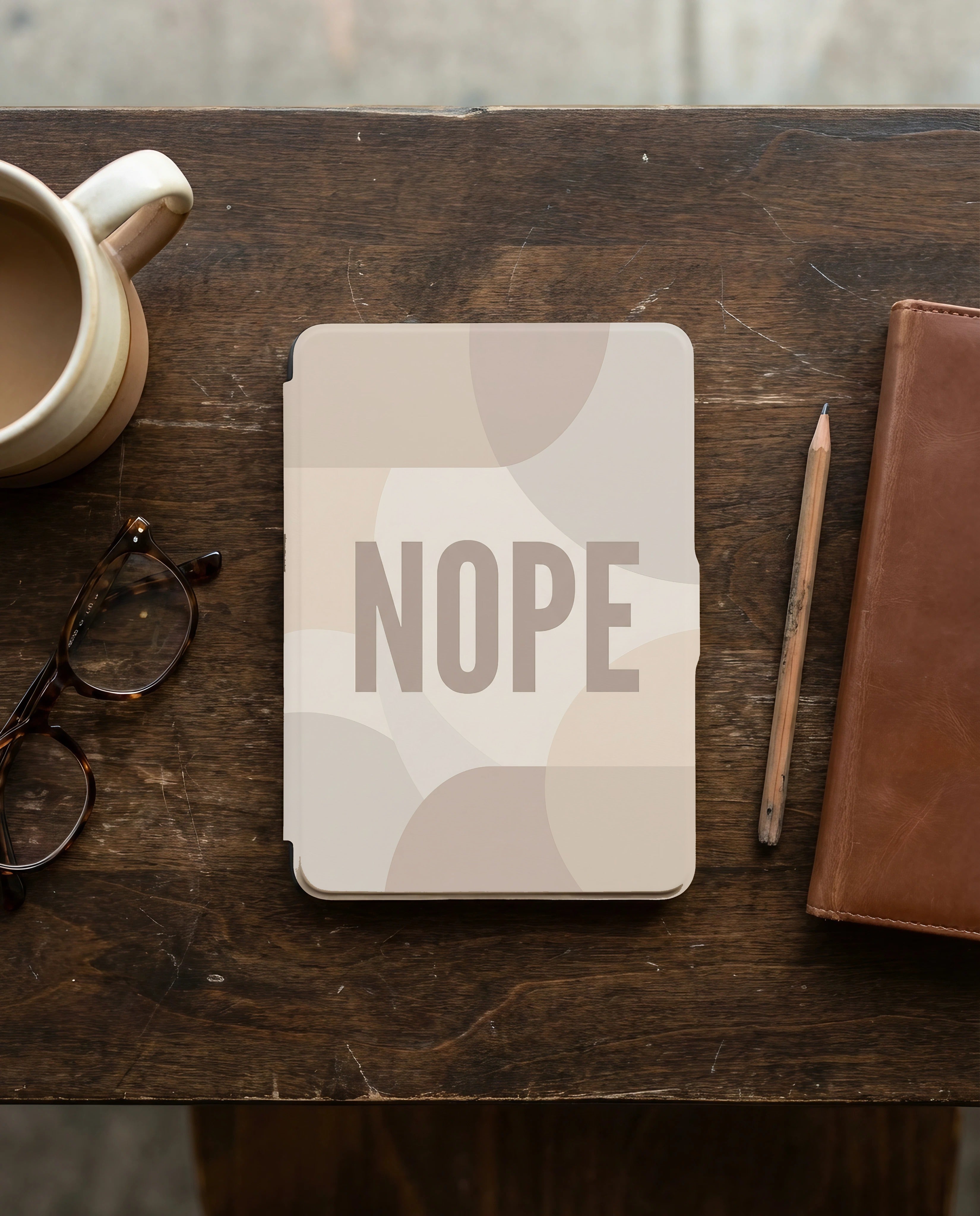 Nope Kindle Paperwhite Case - Sarcastic Reader Gift