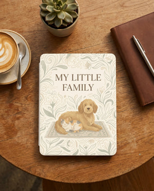 Custom Dog & Cat Portrait Kindle Case — My Little Family