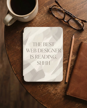 The Best Web Designer Is Reading Kindle Case - Fits Paperwhite & Colorsoft - Developer Gift