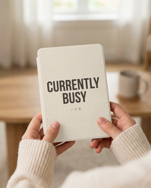 Currently Busy Sarcastic Kindle Case - Don't Disturb Reader Gift