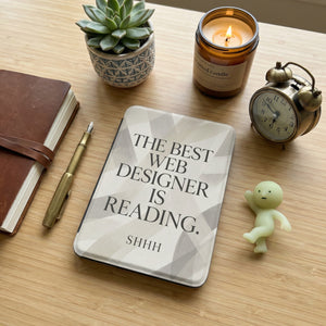 The Best Web Designer Is Reading Sarcastic Kindle Case - Creative Gift