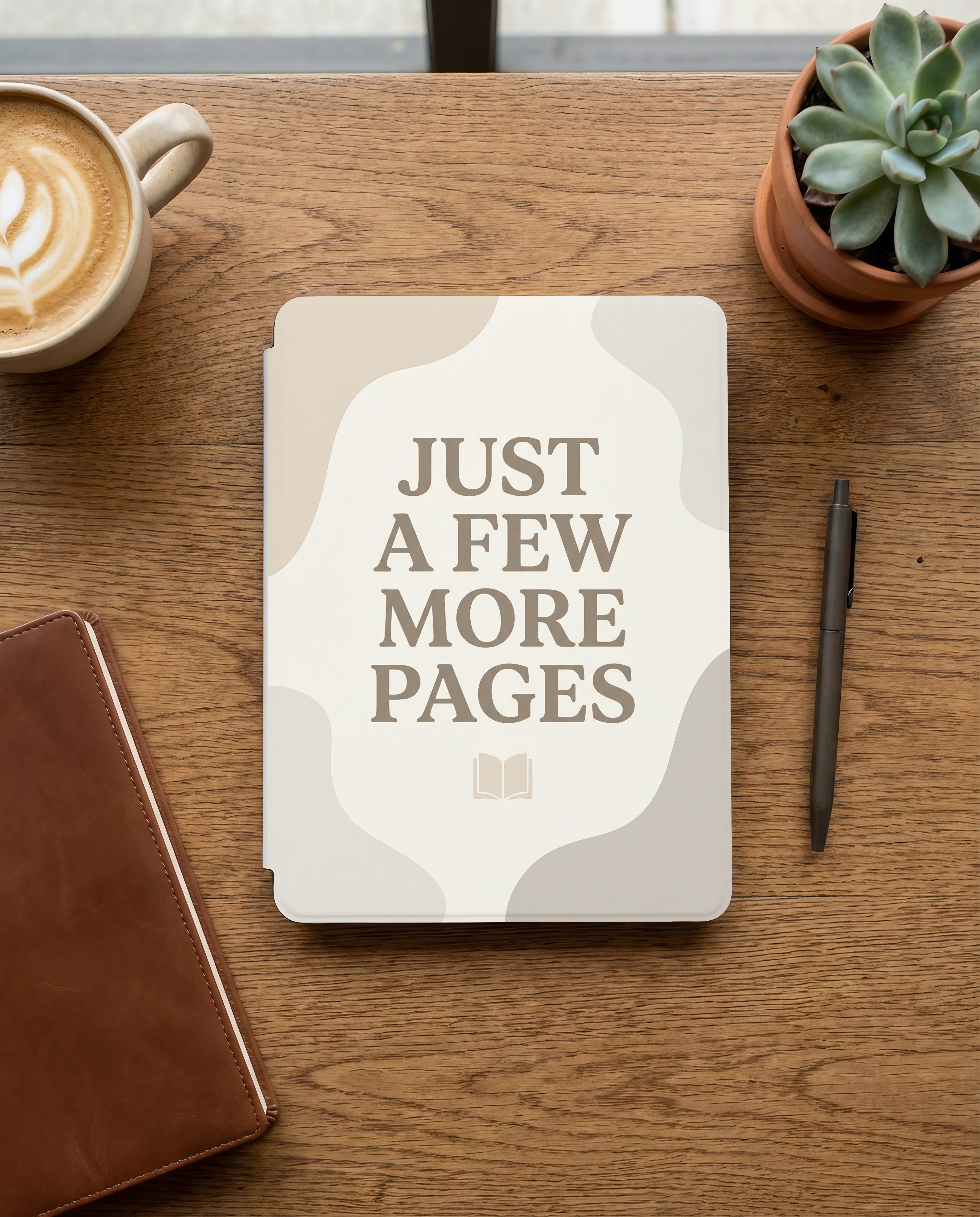 Just a Few More Pages Kindle Case — Cozy Book Lover Gift
