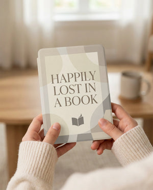 Happily Lost in a Book Kindle Case — Fits Paperwhite & Colorsoft — Bookworm Gift