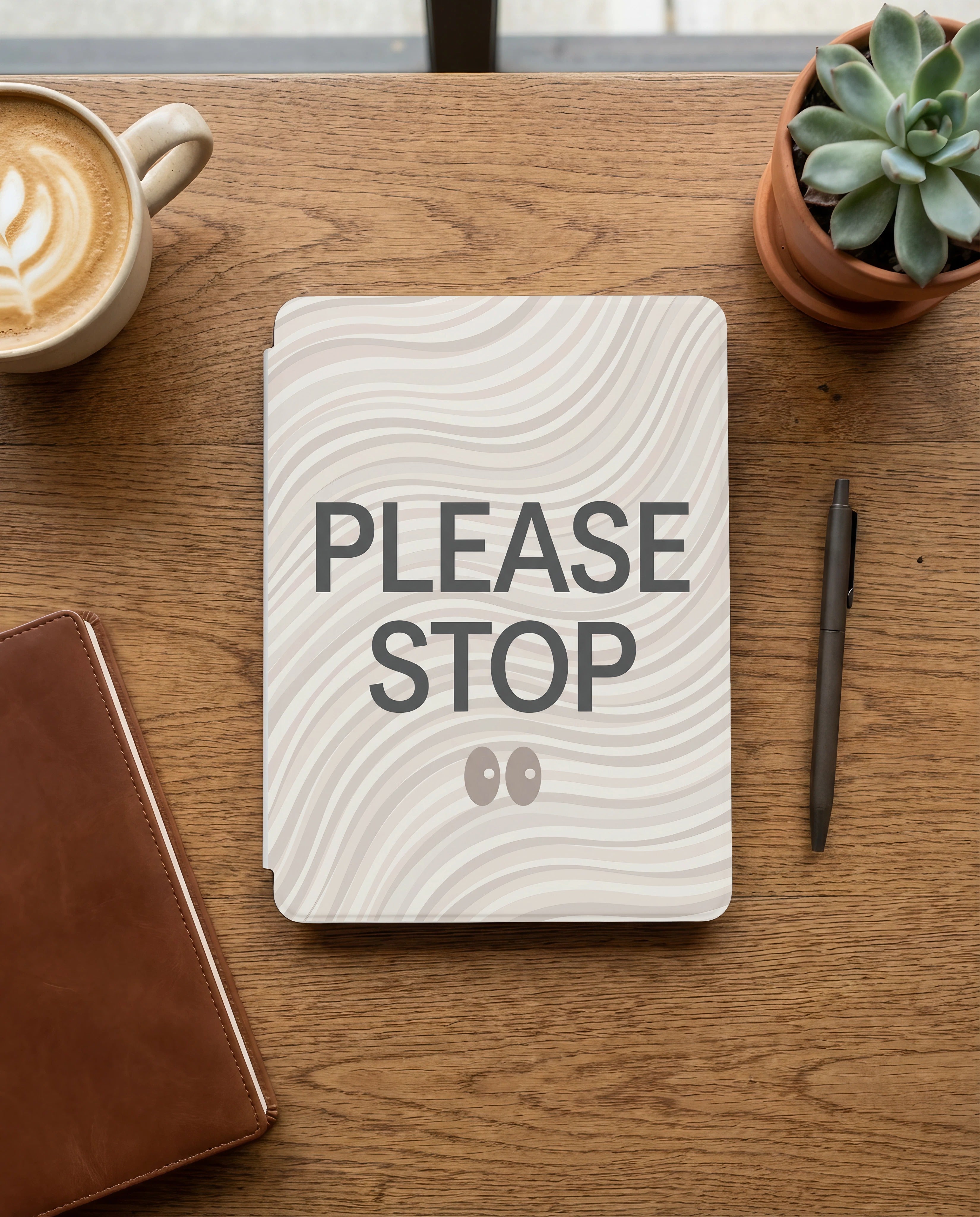 Please Stop Kindle Colorsoft Case - Introvert Book Lover Gift
