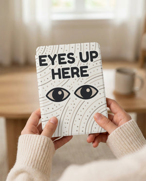 Eyes Up Here Kindle Colorsoft Case - Privacy Book Lover Gift