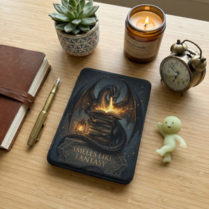 Dragon Guarding Ancient Books Kindle Case — Fantasy Lover Gift