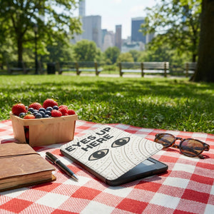 Eyes Up Here Kindle Colorsoft Case - Privacy Book Lover Gift
