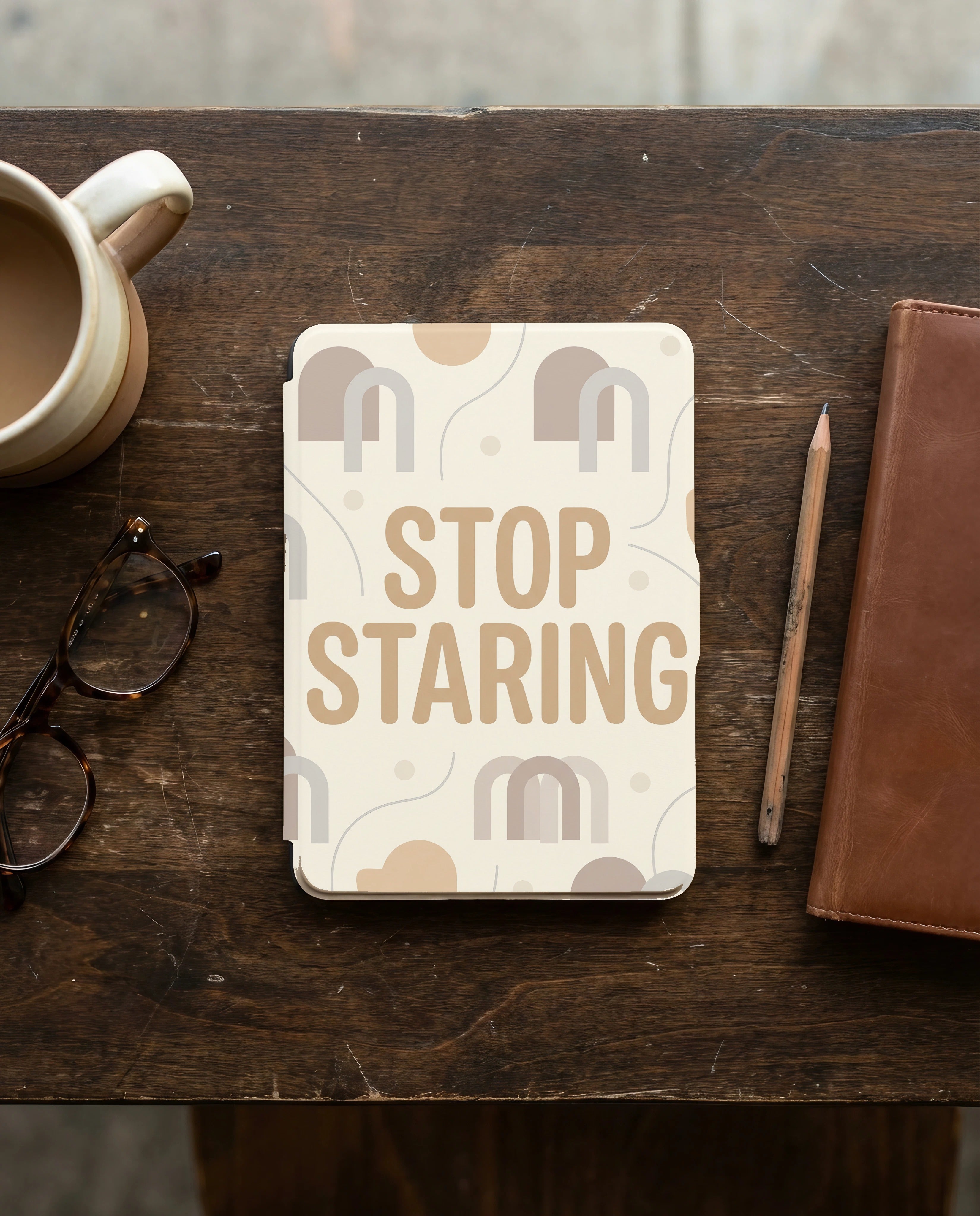 Stop Staring Kindle Paperwhite Case - Anti-Social Reader Gift