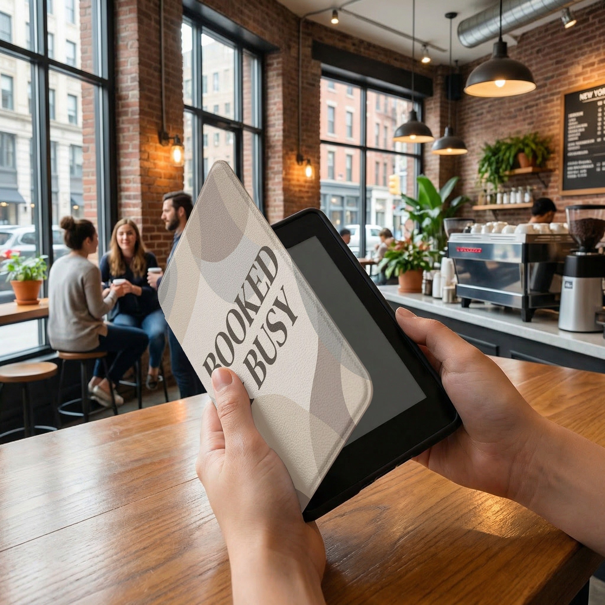 Booked & Busy Sarcastic Kindle Case - Book Lover Reader Gift