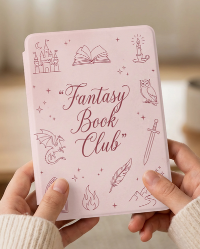 Fantasy Book Club Pink Themed Notebook for Readers