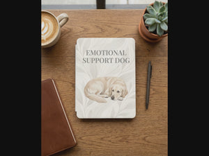 Custom 12th Gen Kindle Case - Emotional Support Dog