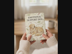 Emotional Support Dog Custom Kindle Case — Vine Art Personalized Pet Portrait