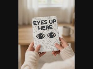 Eyes Up Here Kindle Colorsoft Case - Privacy Book Lover Gift
