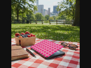 Pink Gingham Star Kindle Paperwhite Case — Preppy Cottagecore Gift
