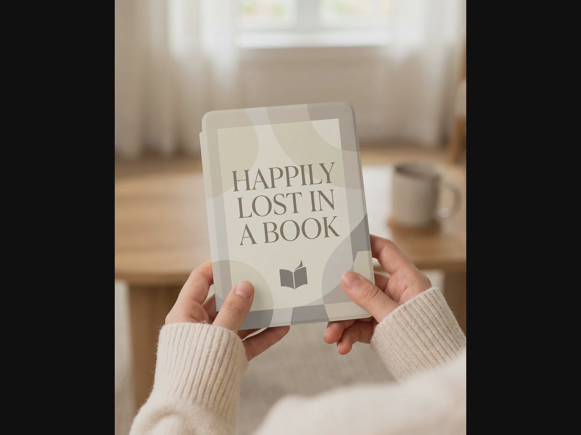 Happily Lost in a Book Kindle Case — Fits Paperwhite & Colorsoft — Bookworm Gift