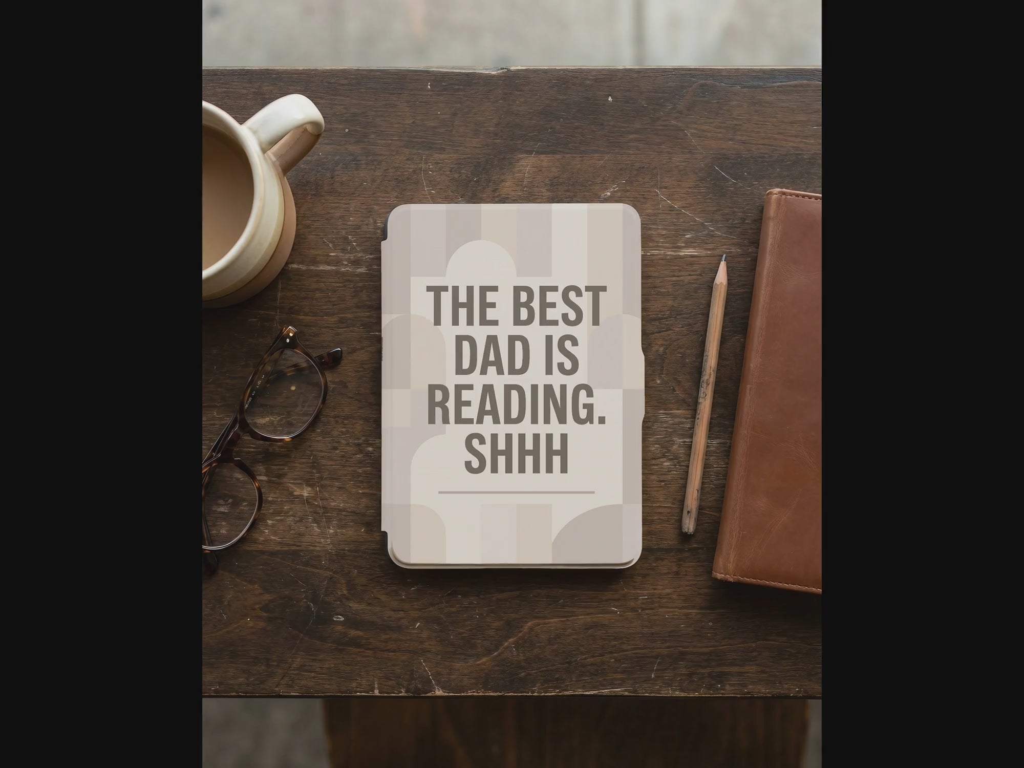 Kindle 7'' 12th Gen Paperwhite Case Gift for Book Lovers Dads