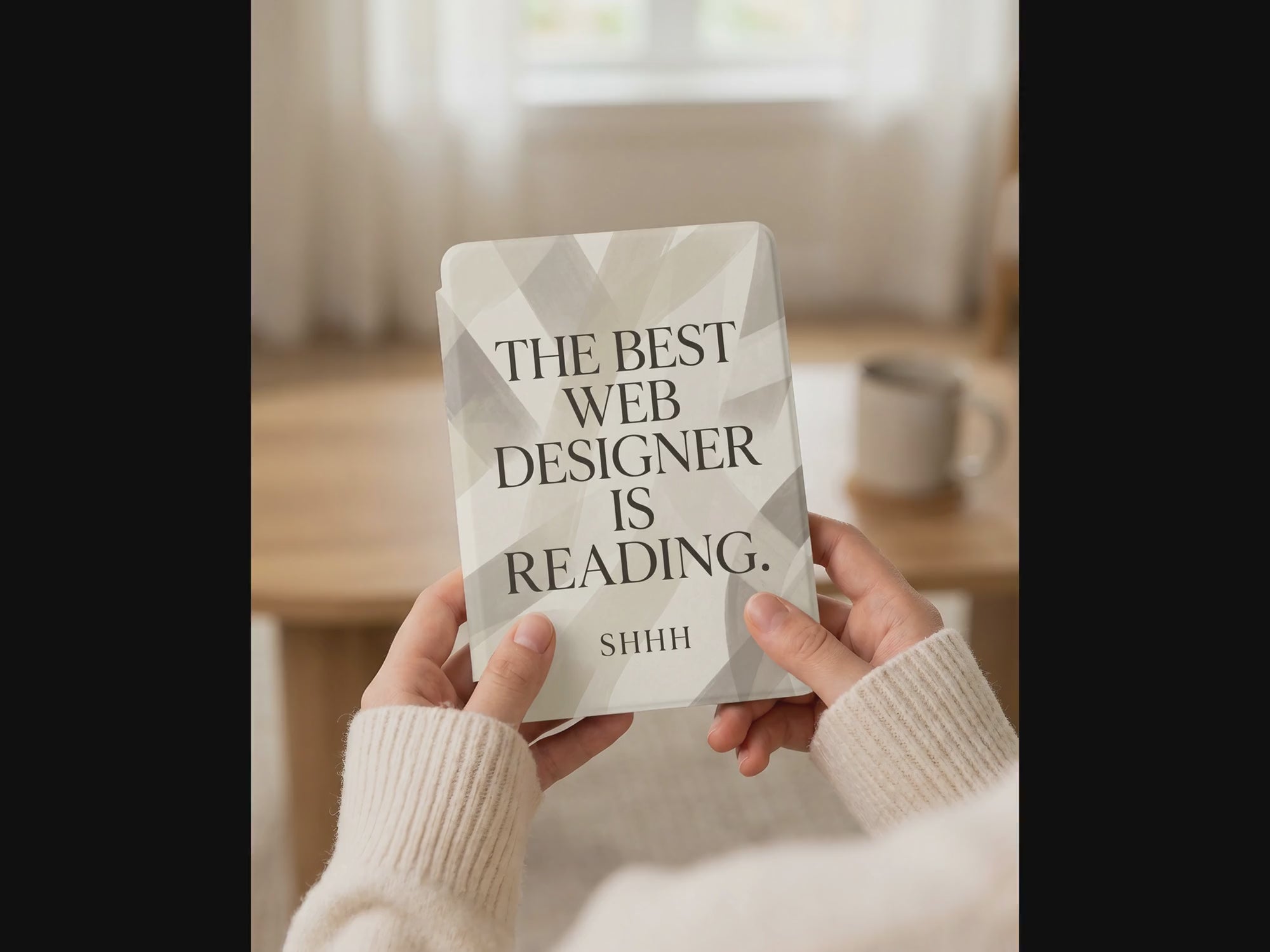 The Best Web Designer Is Reading Sarcastic Kindle Case - Creative Gift