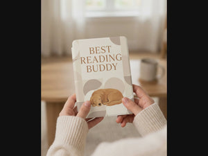 Best Reading Buddy Custom Kindle Case — Sleeping Dog Portrait