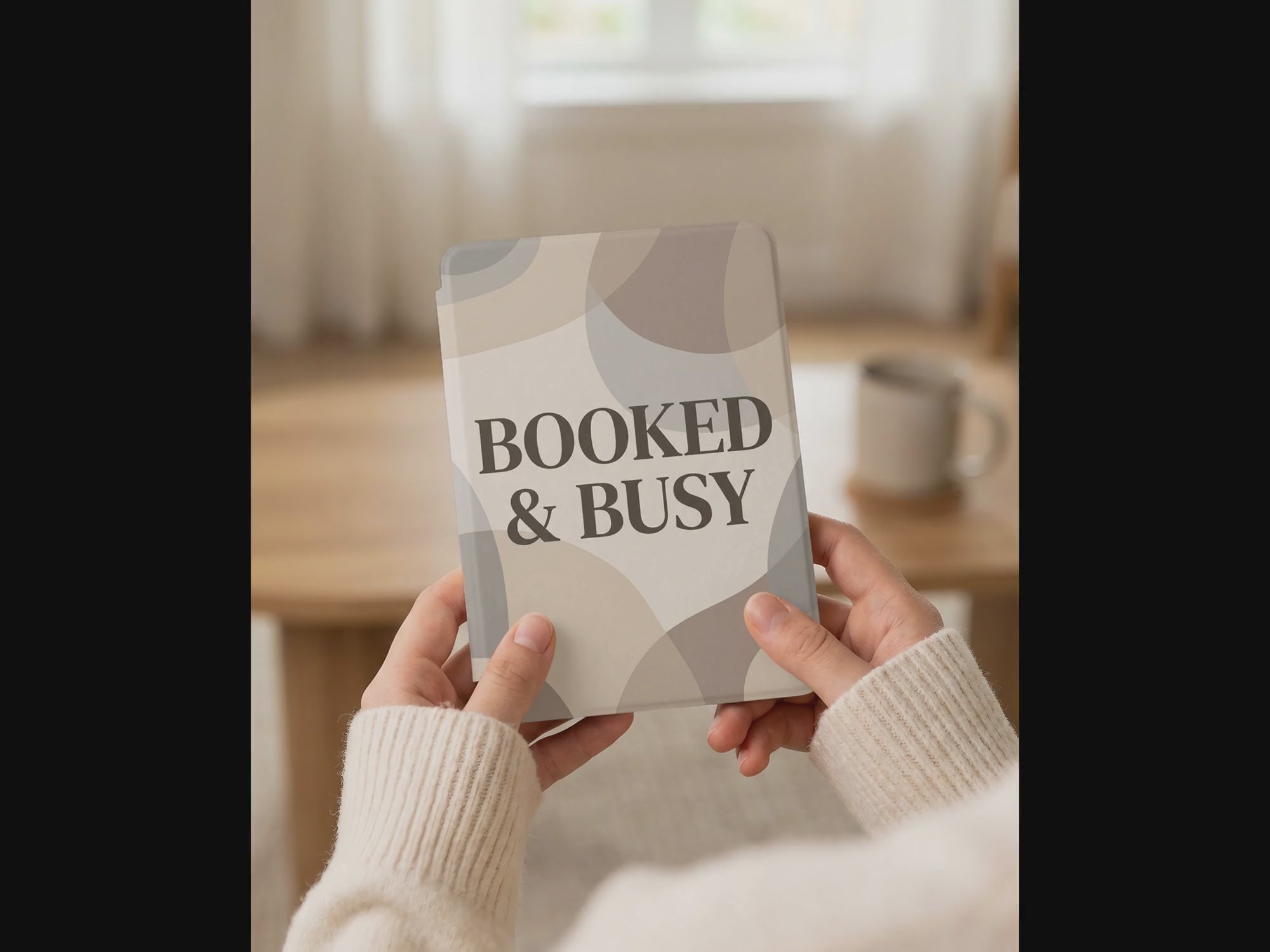 Booked & Busy Sarcastic Kindle Case - Book Lover Reader Gift